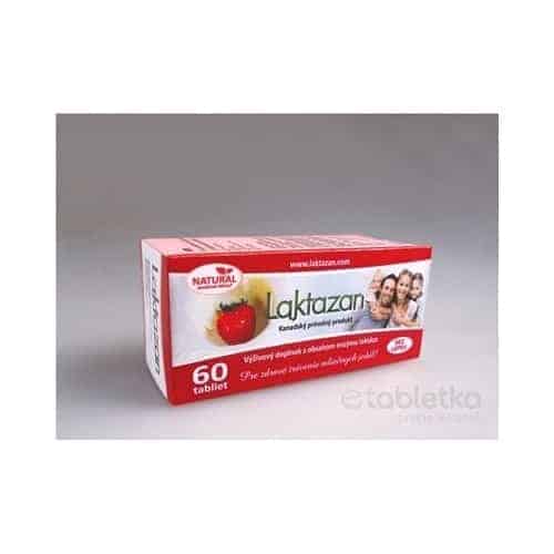 LAKTAZAN tablety- enzým laktáza s príchuťou jahody 1x60 ks