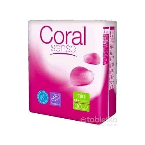Coral Sense Mini vložky inkontinenčné, pre ženy - 30 ks