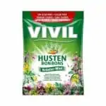 VIVIL BONBONS HUSTEN drops s mentolovo-bylinkovou príchuťou s bylinami, bez cukru 60 g