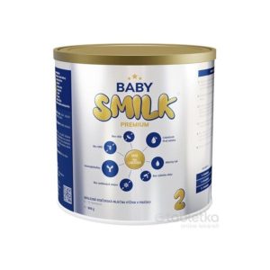BABYSMILK PREMIUM 2 dojčenská mliečna výživa v prášku s Colostrom (6 – 12 mesiacov) 900g