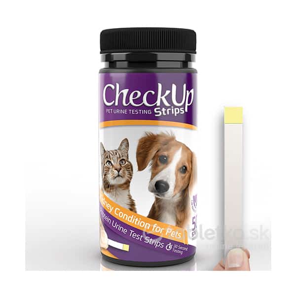 CheckUp Pet Diagnostické prúžky – bielkoviny v moči 50ks