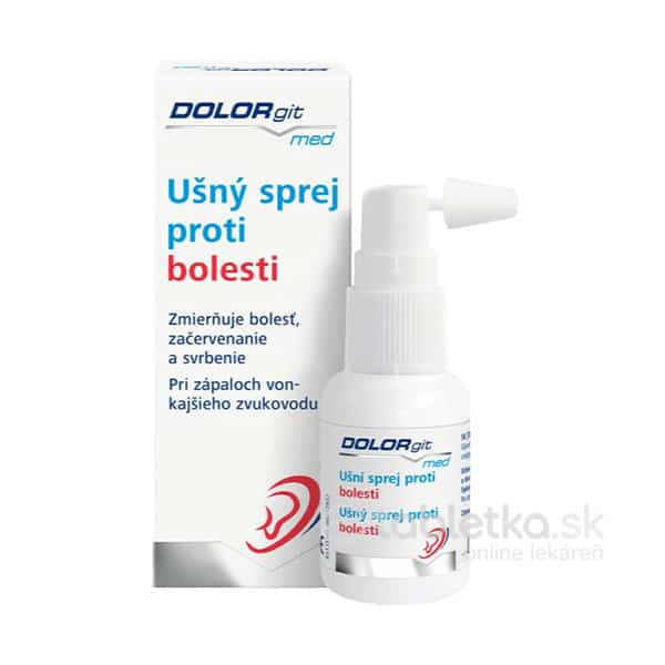 E-shop DOLORgit med ušný sprej proti bolesti 20ml