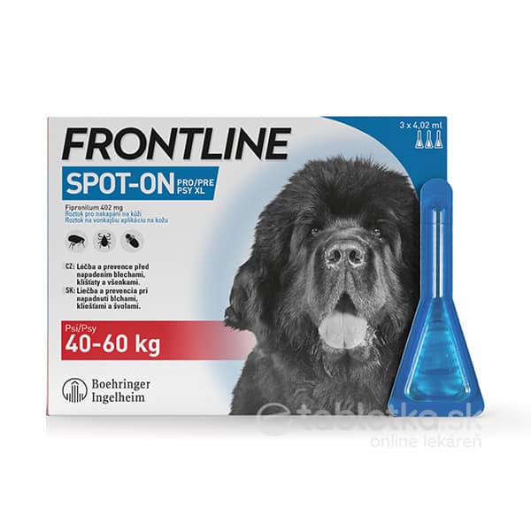 E-shop Frontline Spot-on pre psy XL (40-60kg) 3x4,02ml
