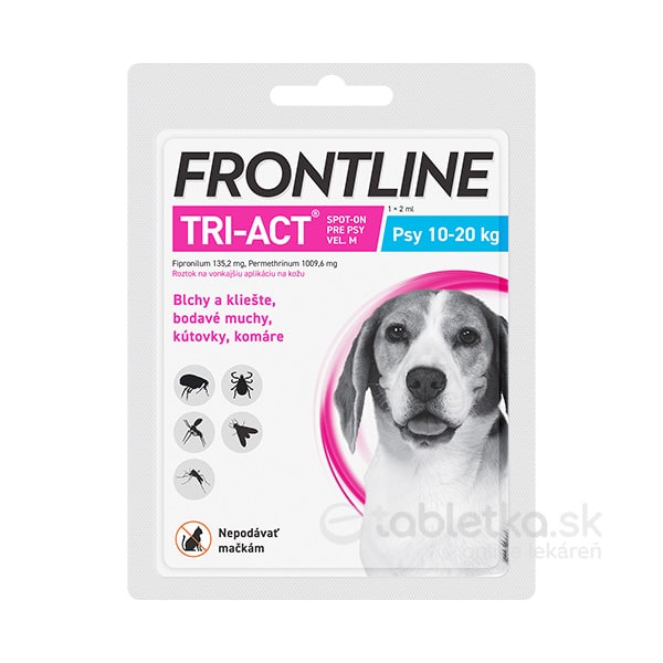 Frontline TRI-ACT Spot-On pre psy M (10-20kg) 2ml