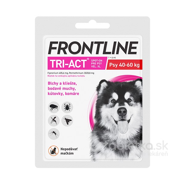 E-shop Frontline TRI-ACT Spot-On pre psy XL (40-60kg) 6ml