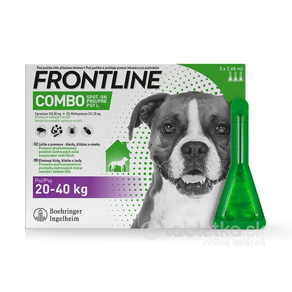 E-shop Frontline Combo Spot-On pre psy L (20-40kg) 3x2,68ml
