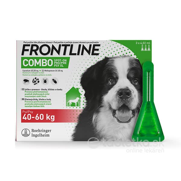 E-shop Frontline Combo Spot-On pre psy XL (40-60kg) 3x4,02ml