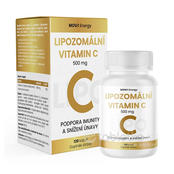 MOVit Energy lipozomálny vitamín C 500 mg 120cps