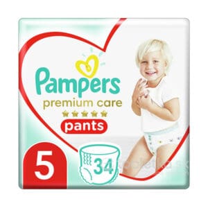 Pampers Premium Care Pants 5 (12-17 kg) Junior 34ks