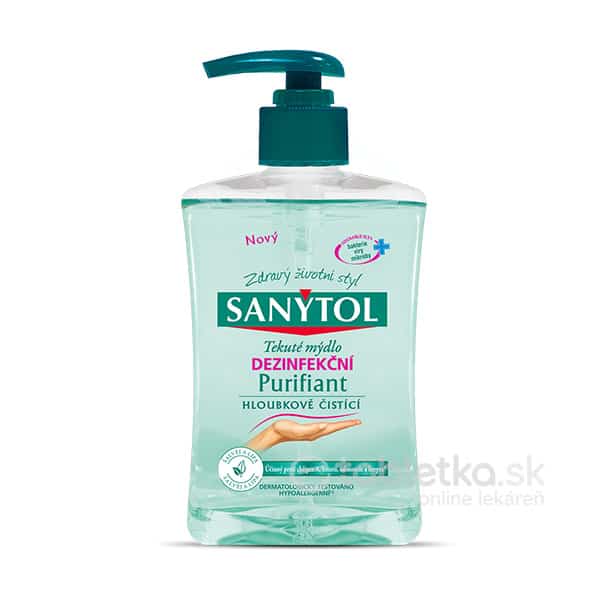 E-shop Sanytol Purifiant dezinfekčné čistiace mydlo 250ml