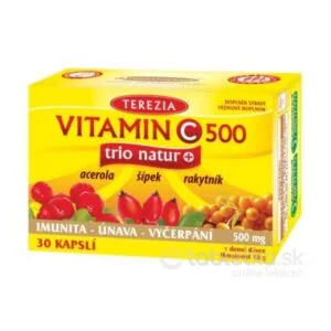 Terezia Vitamín C 500 trio natur+ 30 kapsúl