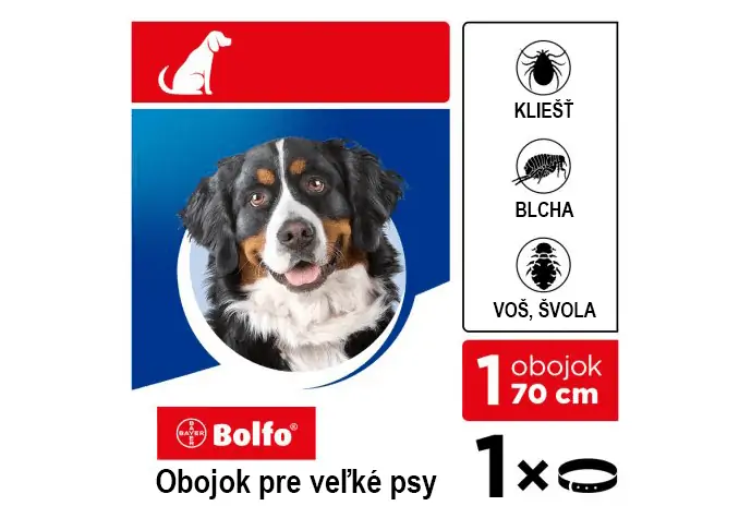 Bolfo obojok pre veľké psy - 70 cm