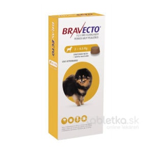 Bravecto XS Dog (2-4,5kg) 112,5mg žuvacia tableta pre veľmi malé psy