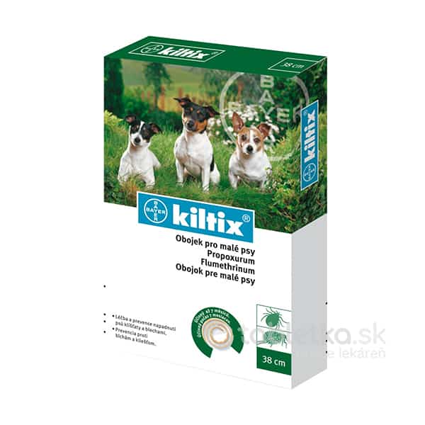 KILTIX Antiparazitný obojok pre malé psy 38cm