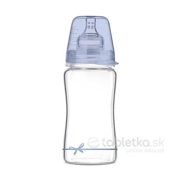 Lovi Diamond Glass fľaša Baby Shower Boy 3m+, 250ml