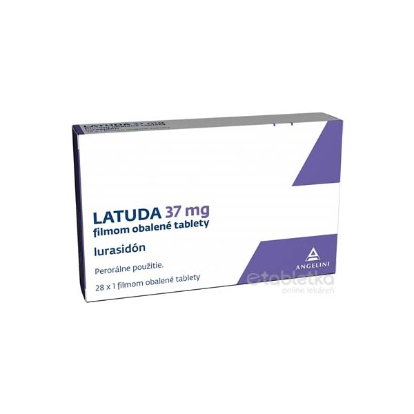 Latuda 37 mg filmom obalené tablety | etabletka