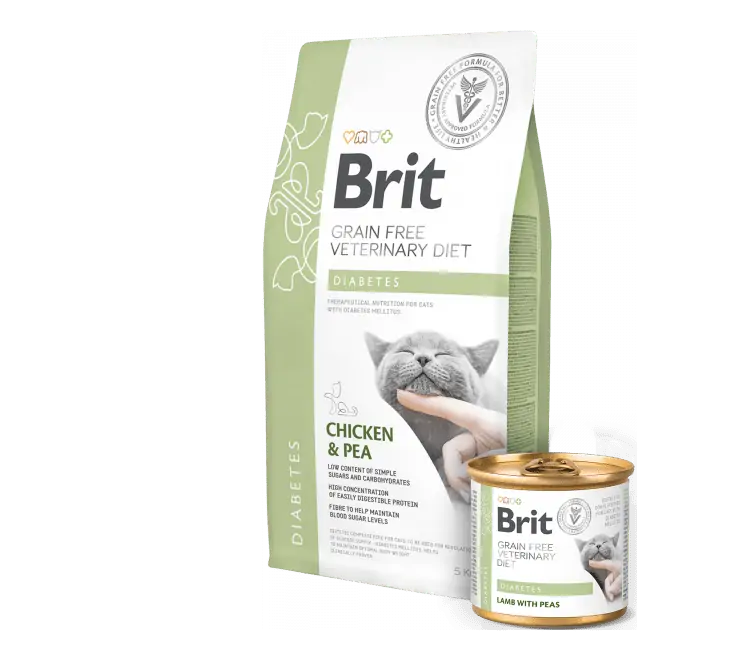 Veterinárne diéty pre mačky Brit Veterinary Diets GF cat Diabetes