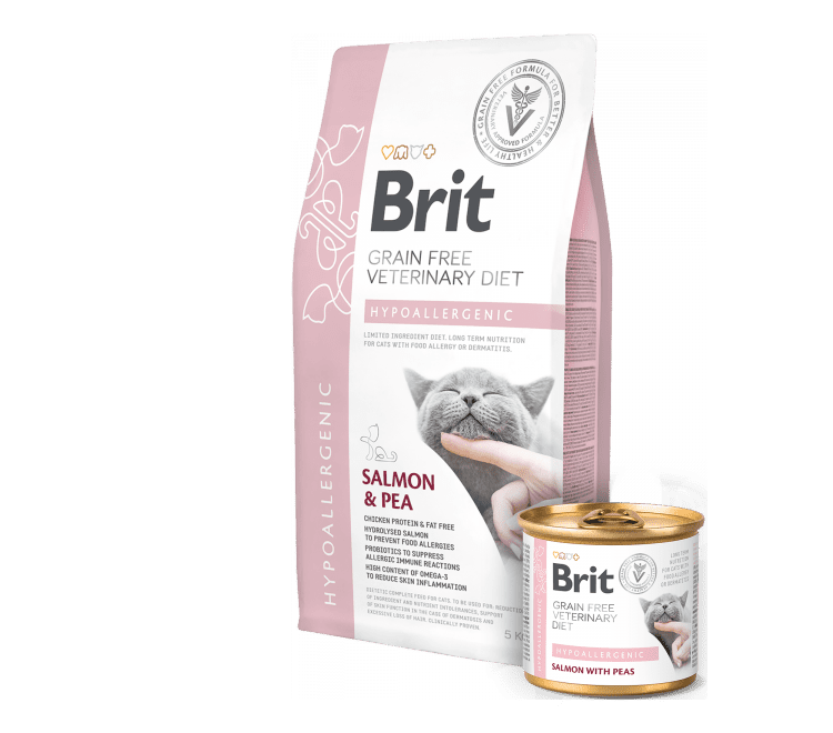 Veterinárne diéty Brit Veterinary Diets GF cat Hypoallergenic