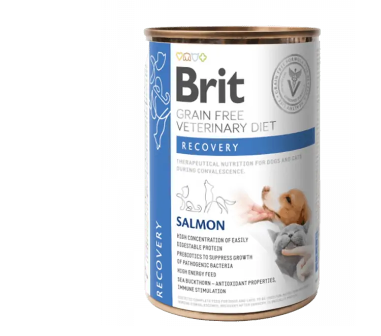 Konzerva Brit Veterinary Diets GF cat + dog Recovery