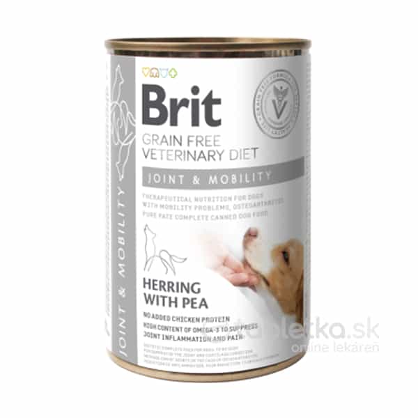 Brit Veterinary Diets GF dog Joint & Mobility konzerva pre psy 400g