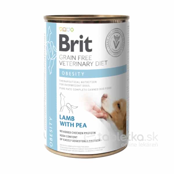 E-shop Brit Veterinary Diets GF dog Obesity konzerva pre psy 400g