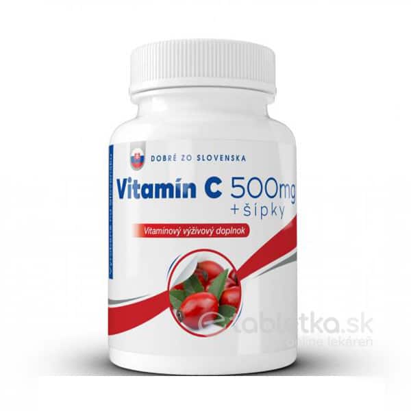 E-shop Dobré z SK Vitamín C 500mg + šípky 100 tabliet