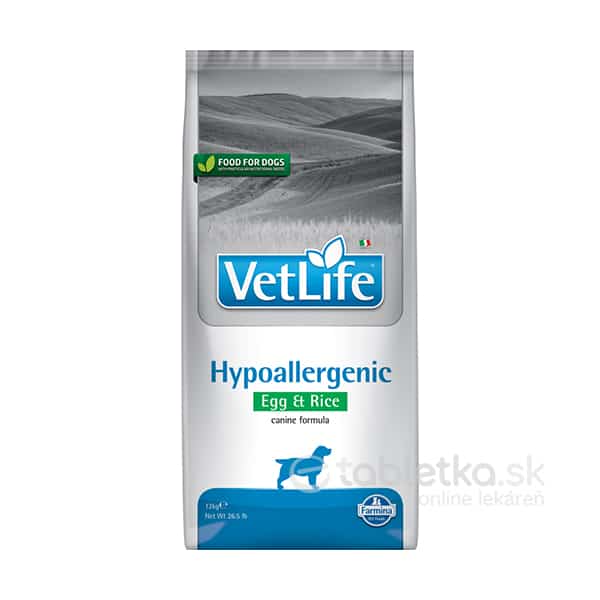 Farmina Vet Life dog hypoallergenic, egg & rice 12kg