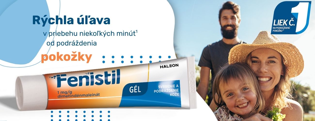 Fenistil gél - rýchla úľava od svrbenia v priebehu niekoľkých minút od podráždenia pokožky