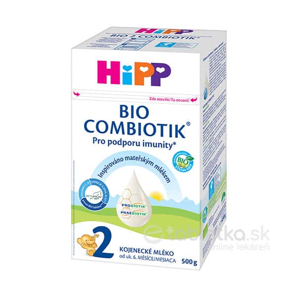E-shop HiPP 2 Bio Combiotik následná mliečna dojčenská výživa 6m+, 500g