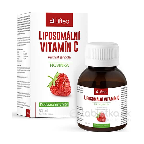 E-shop Liftea lipozomálny vitamín C príchuť jahoda 50ml