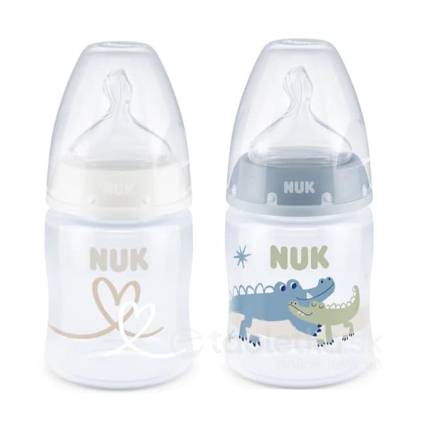 E-shop NUK FC+ Fľaša s kontrolou teploty, silikónový cumlík M, 0-6m 150ml