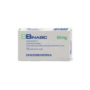 ONCOGENERIKA Binabic filmom obalené tablety, 50 mg, balenie 28 ks.