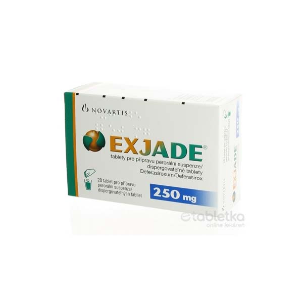 EXJADE 250 mg dispergovateľné tablety etabletka