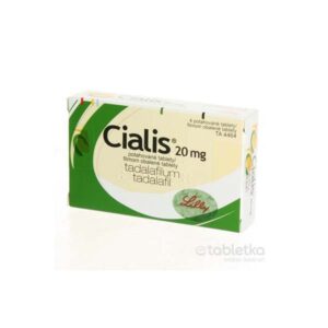 CIALIS tablety filmom obalené 20 mg, balenie s nešpecifikovaným počtom tabliet, základná varianta na neutrálnom pozadí.