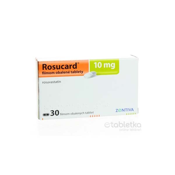Rosucard 10 mg filmom obalené tablety | etabletka