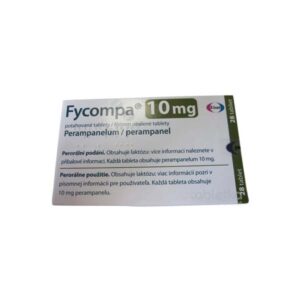 Fycompa tablety 10 mg, 28 filmom obalených tabliet, dvojjazyčné balenie CZ/SK.