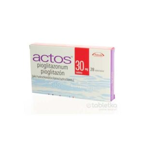 ACTOS tablety 30 mg, 28 ks, pioglitazonum, Takeda Pharmaceuticals.