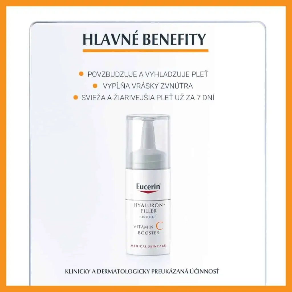 Eucerin HYALURON-FILLER + 3x Effect Vitamin C booster 8ml benefity