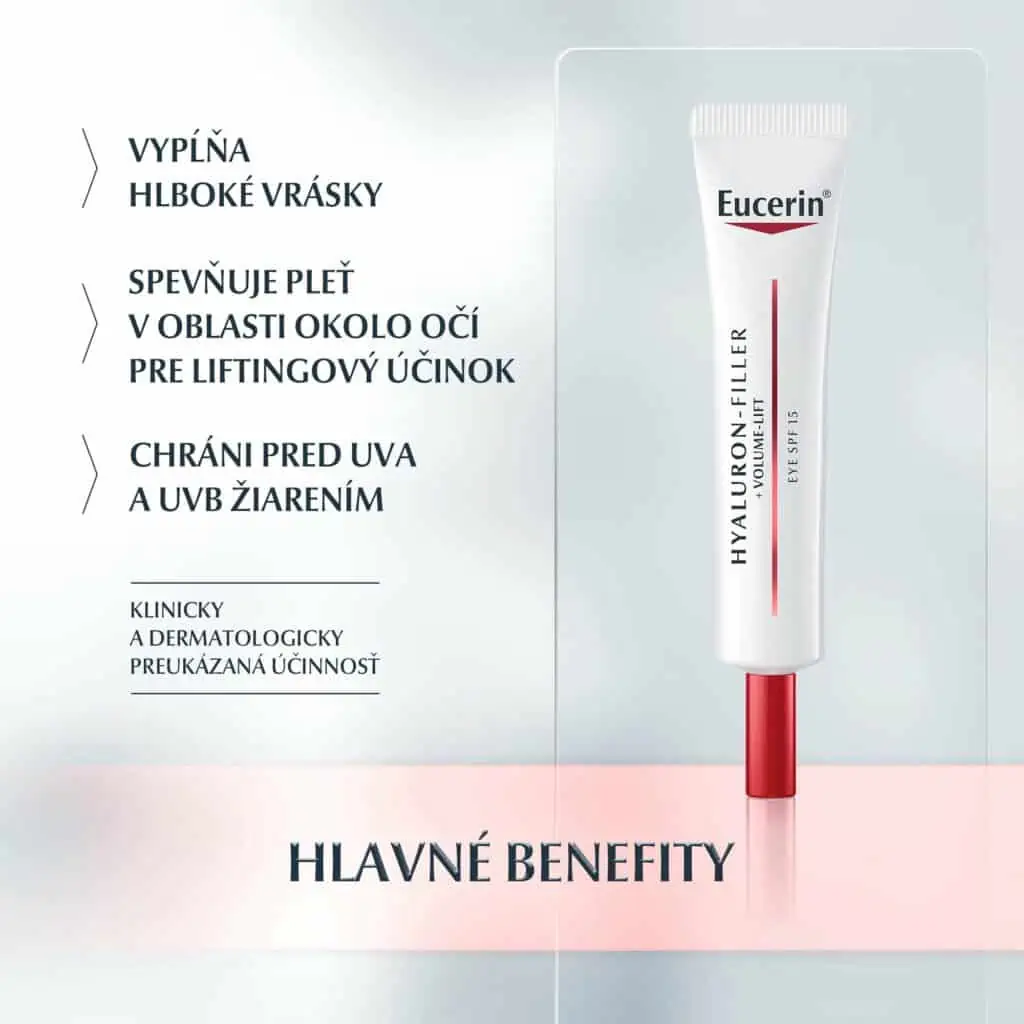 Eucerin Hyaluron-Filler + Volume-Lift Denný krém pre suchú pleť 50ml benefity