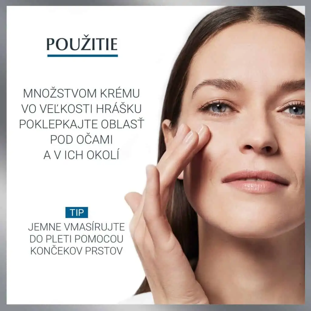 Eucerin Hyaluron-Filler + 3xEFFECT Očný krém SPF15 15ml použitie