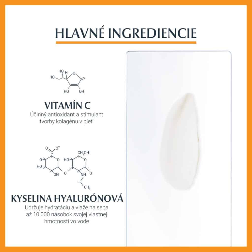 Eucerin HYALURON-FILLER + 3x Effect Vitamin C booster 8ml ingrediencie