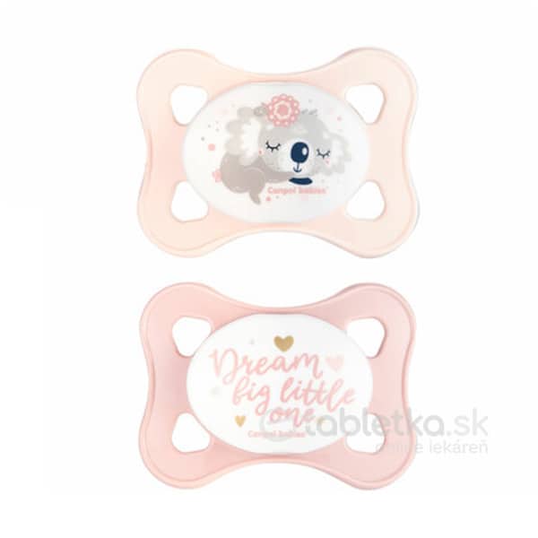 E-shop Canpol Babies symetrický cumlík Sleepy Koala Pink 0-2m 2ks