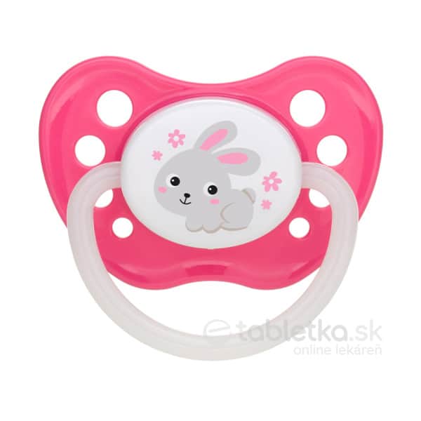E-shop Canpol Babies kaučukový cumlík Bunny & Company rúžový 0-6m