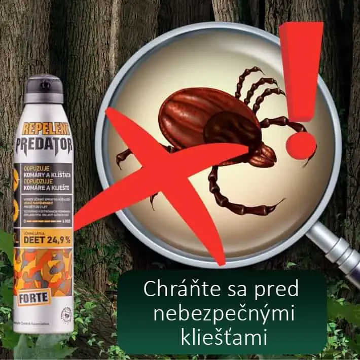 Chráňte sa pred kliešťami s repelentom Predator Forte