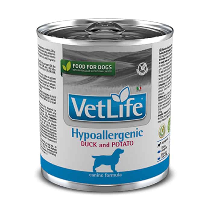 Farmina Vet Life dog hypoallergenic konzerva pre psy - duck and potato