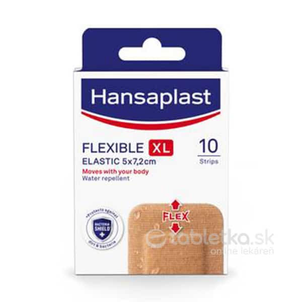 Hansaplast FLEXIBLE XL Elastic náplasť 5x7,2cm 10ks