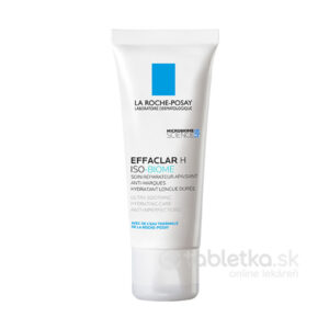 Biela tuba LA ROCHE-POSAY EFFACLAR H ISO-BIOME hydratačný krém 40ml stojí vzpriamene na neutrálnom pozadí.