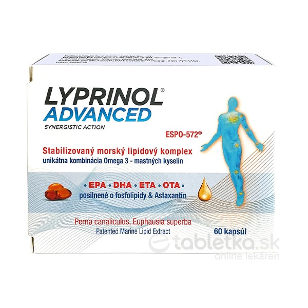 E-shop LYPRINOL Advanced Omega 3 stabilizovaný lipidový extrakt 60cps