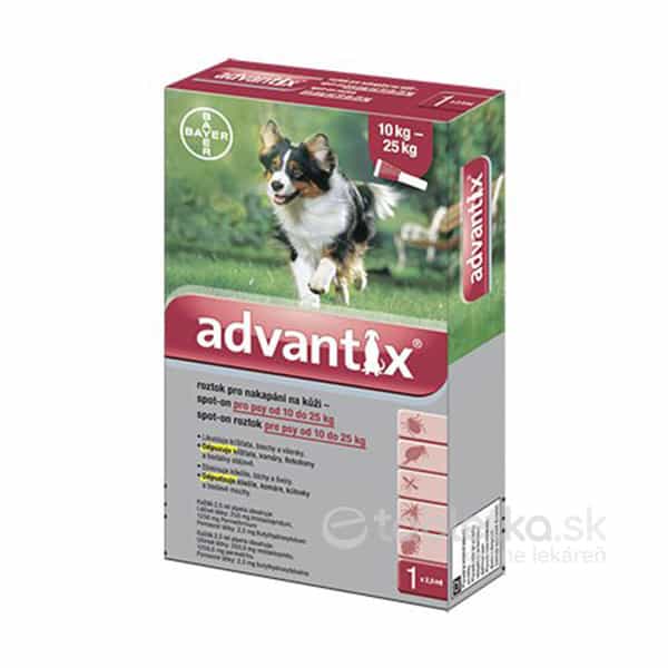 Advantix Spot-on pre psy (10-25kg) 2,5ml