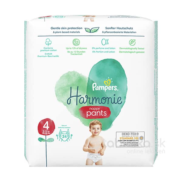 Pampers Harmonie Pants 4 (9-15kg) 24ks